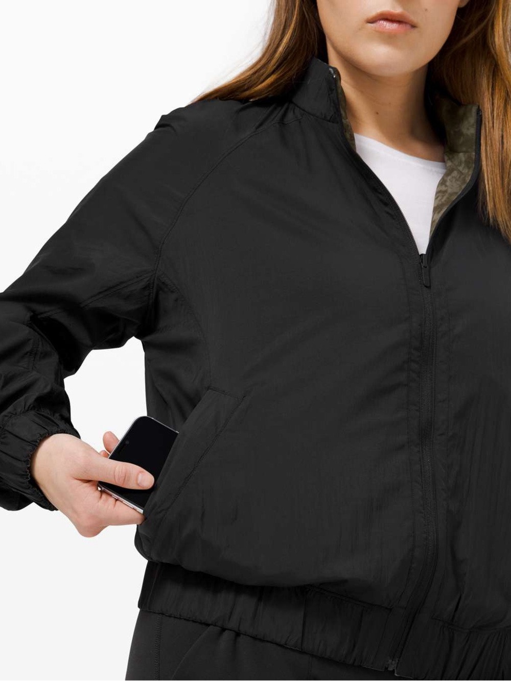 Lululemon Reversible Bombs Away Jacket - Black / Camo